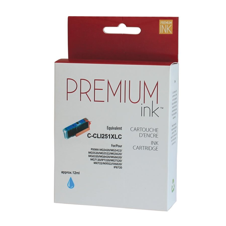 Canon CLI-251XL Cyan Alternative Premium Ink